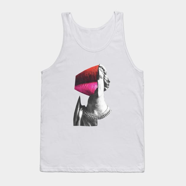 Ancient Make Up Statue Tank Top by Luca Mainini